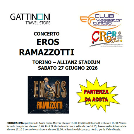 Concerto - EROS RAMAZZOTTI - 27 Giugno 2026