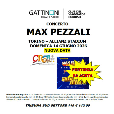 Concerto - MAX PEZZALI - 14 Giugno 2026