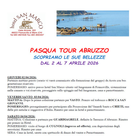 Tour insolito Abruzzo - Pasqua da 2 al 7 Aprile
