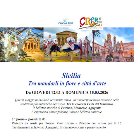 Sicilia - Mandorli in fiore dal 3 al 15 Marzo